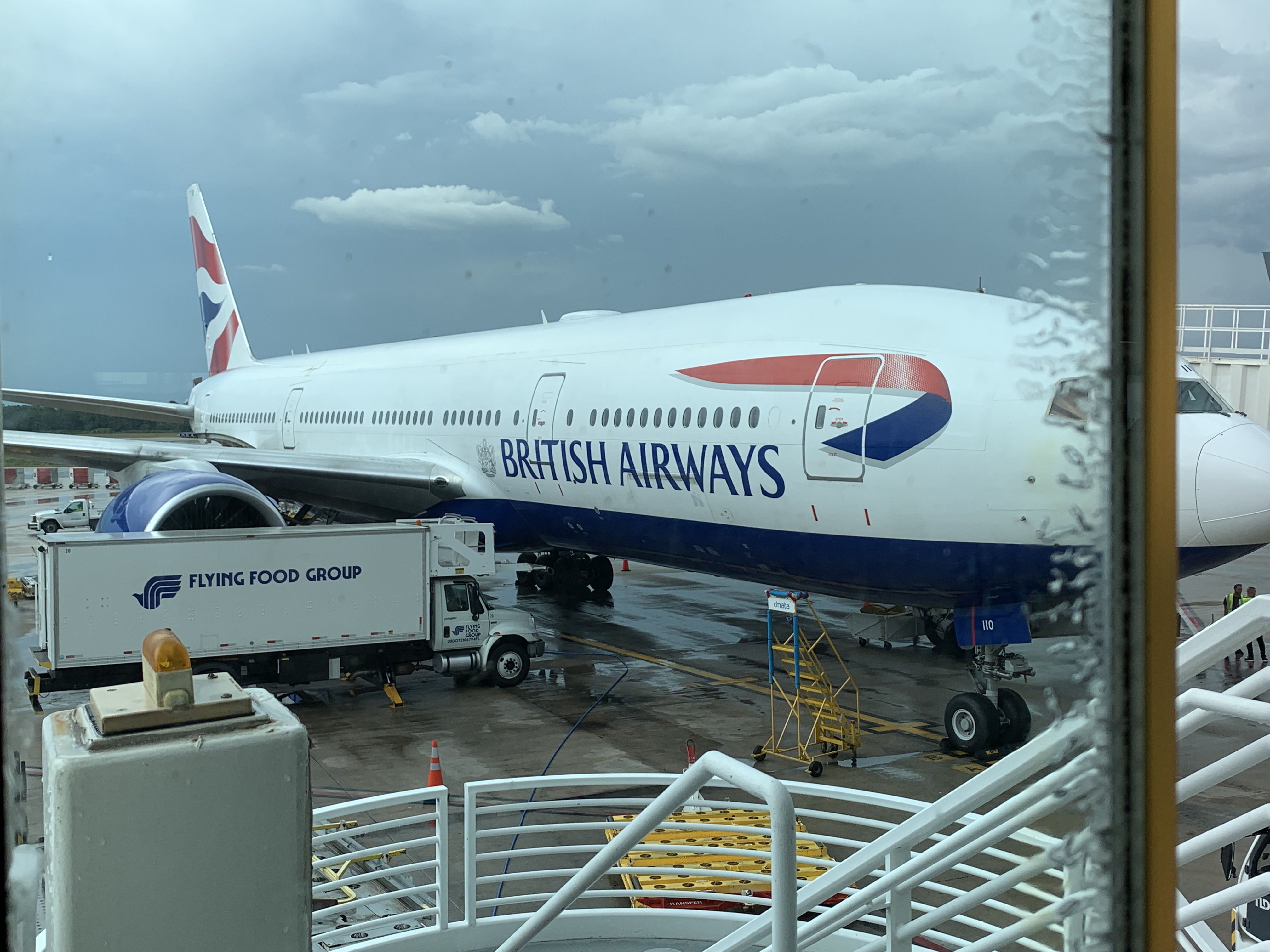 British Airways jet sitting at a gate at Orlando International Airport