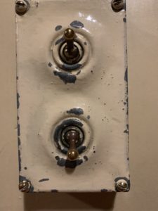 Antique Light Switches in Churchills War Rooms